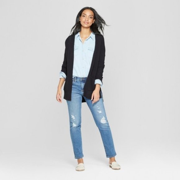 Universal Thread Mid-Rise Girlfriend Crop Jeans - Picture 3 of 3